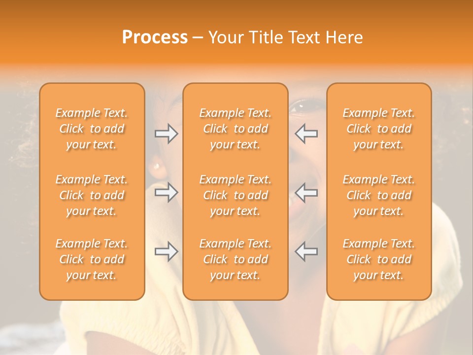 Happy African American Child PowerPoint Template