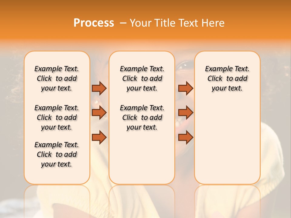 Happy African American Child PowerPoint Template