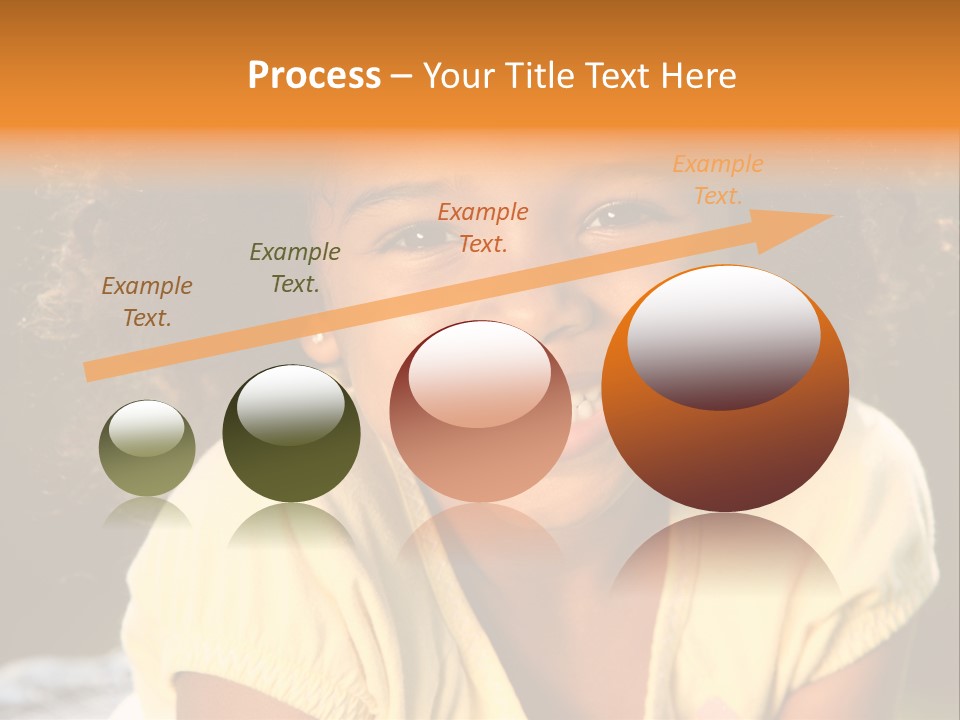 Happy African American Child PowerPoint Template