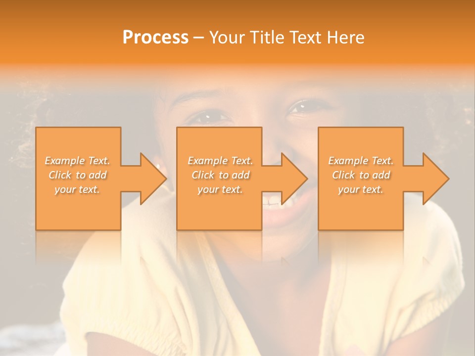 Happy African American Child PowerPoint Template