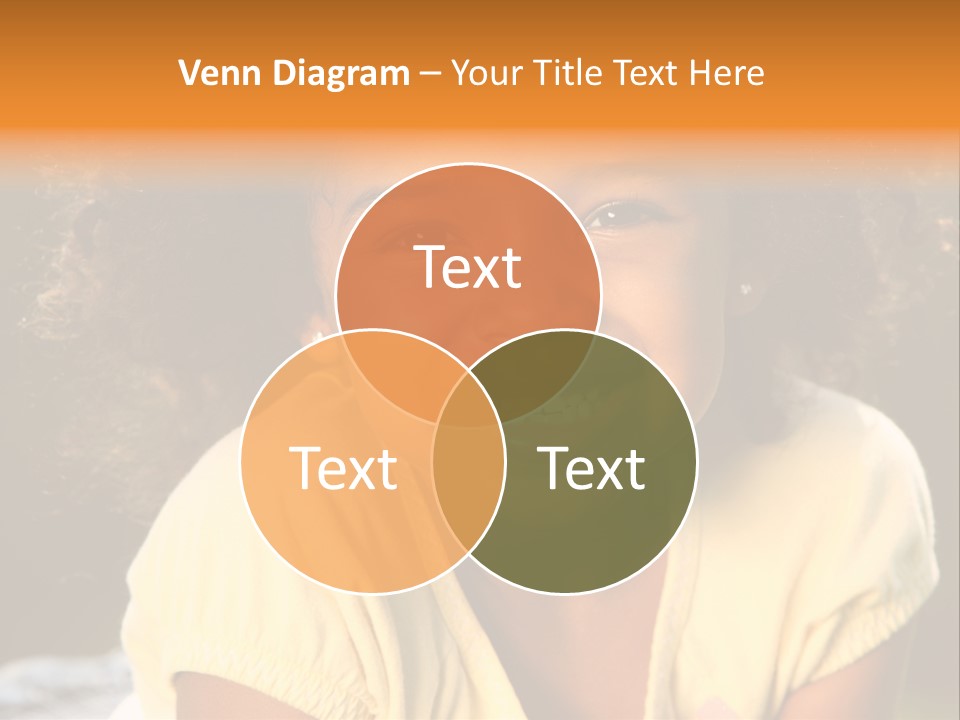 Happy African American Child PowerPoint Template