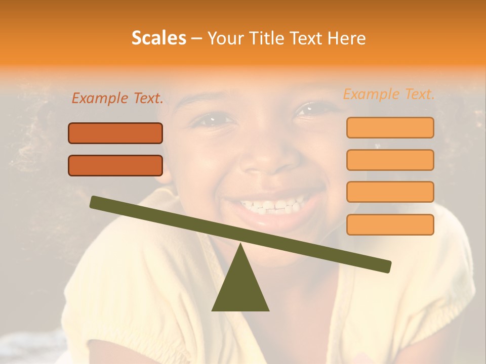 Happy African American Child PowerPoint Template