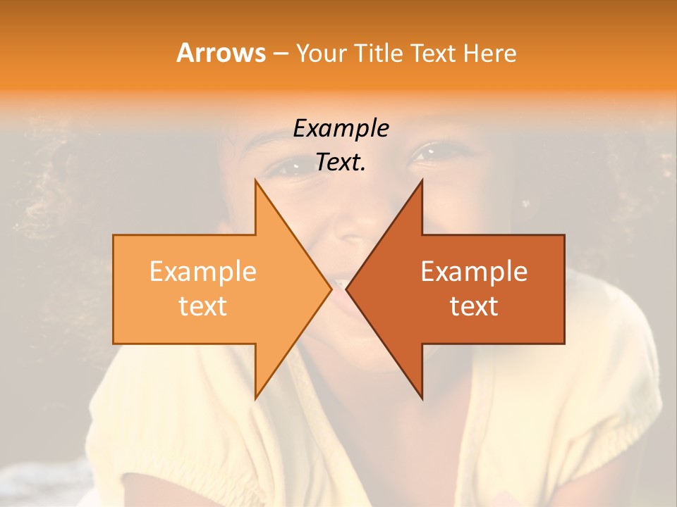 Happy African American Child PowerPoint Template