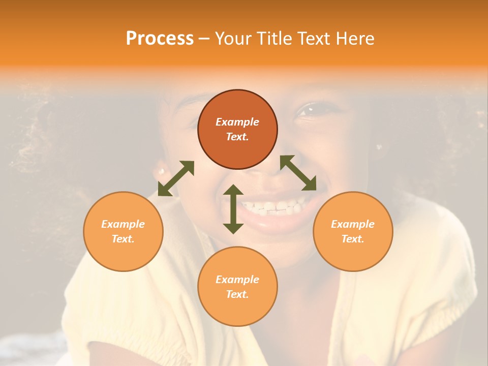 Happy African American Child PowerPoint Template
