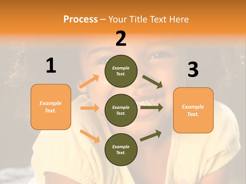 Happy African American Child PowerPoint Template