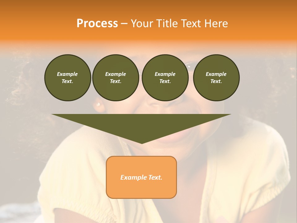 Happy African American Child PowerPoint Template