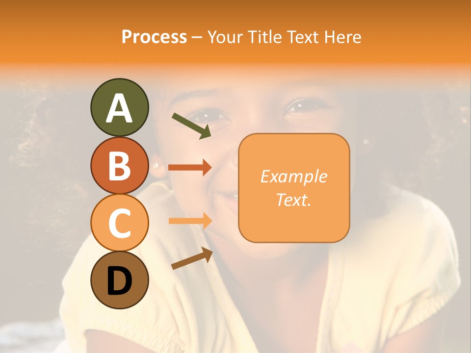 Happy African American Child PowerPoint Template