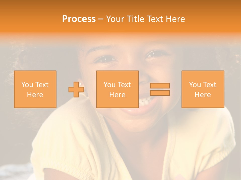 Happy African American Child PowerPoint Template