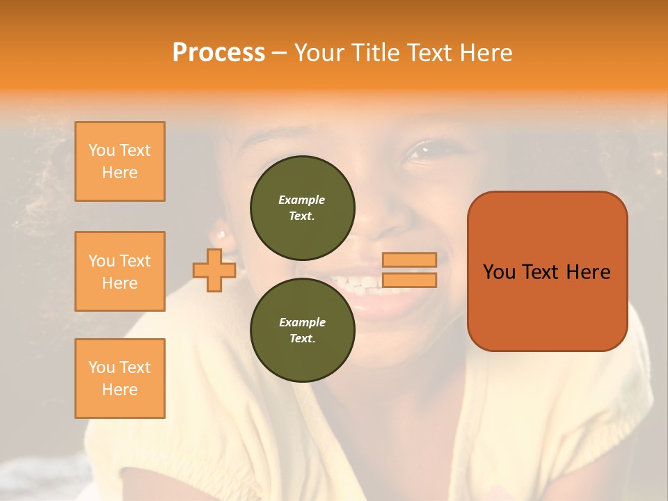 Happy African American Child PowerPoint Template