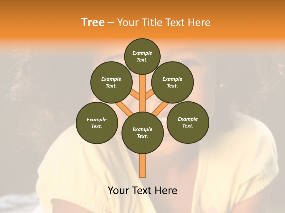 Happy African American Child PowerPoint Template