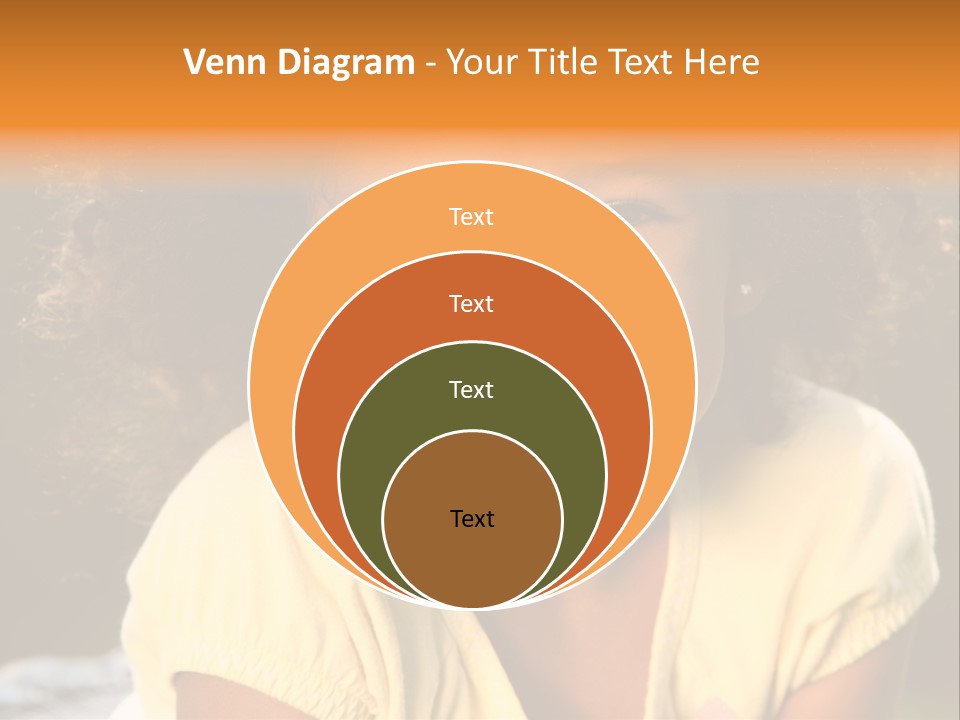 Happy African American Child PowerPoint Template