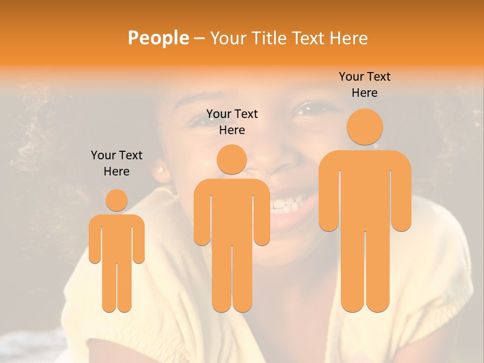 Happy African American Child PowerPoint Template