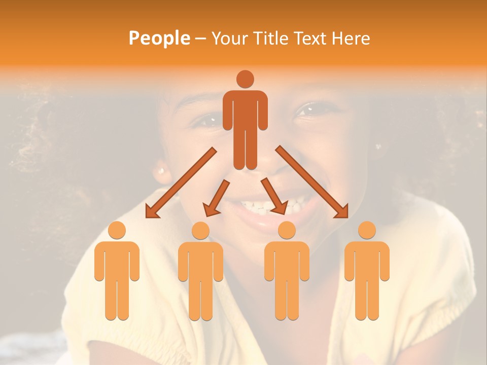 Happy African American Child PowerPoint Template