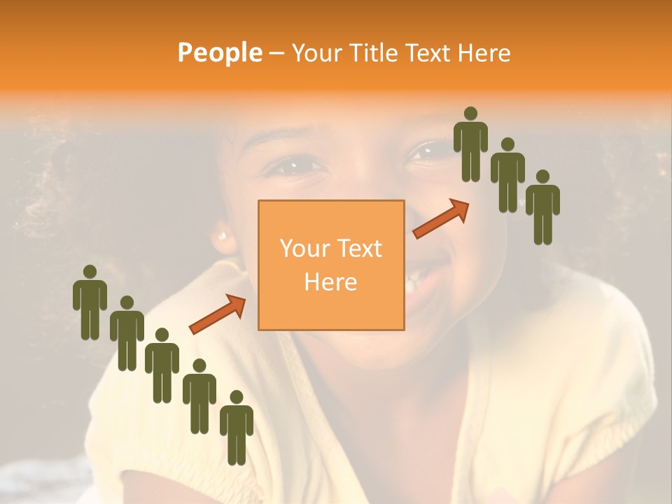 Happy African American Child PowerPoint Template