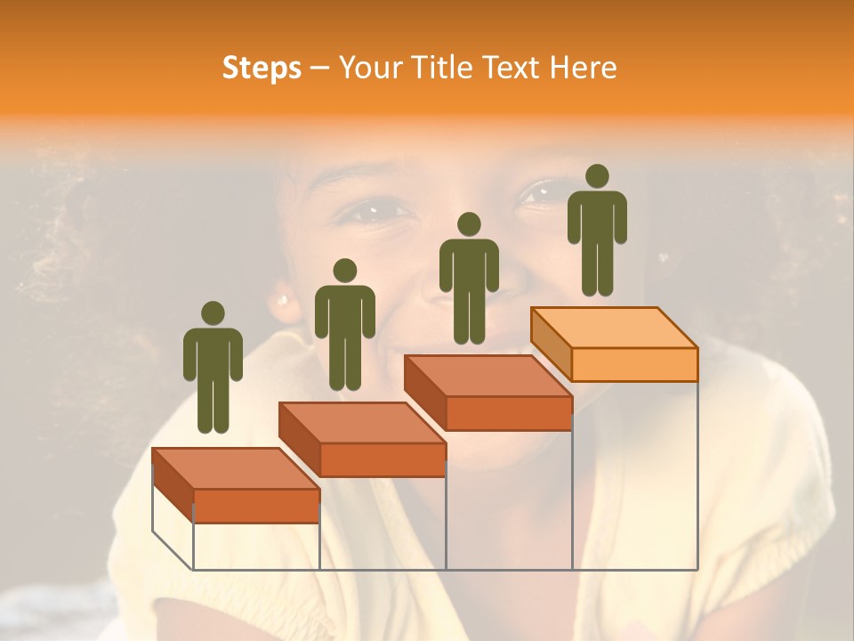 Happy African American Child PowerPoint Template