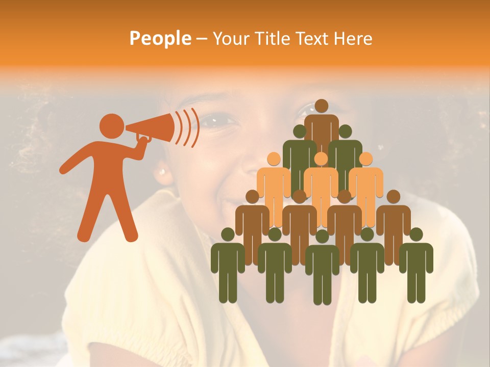 Happy African American Child PowerPoint Template