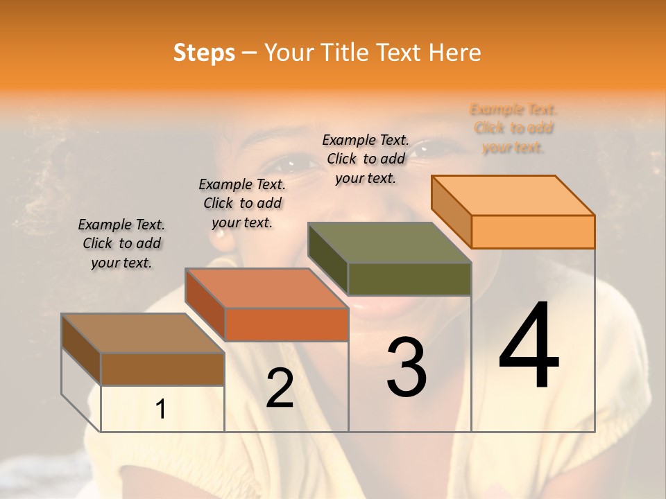 Happy African American Child PowerPoint Template