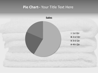 Stack Of White Towels Close-Up PowerPoint Template