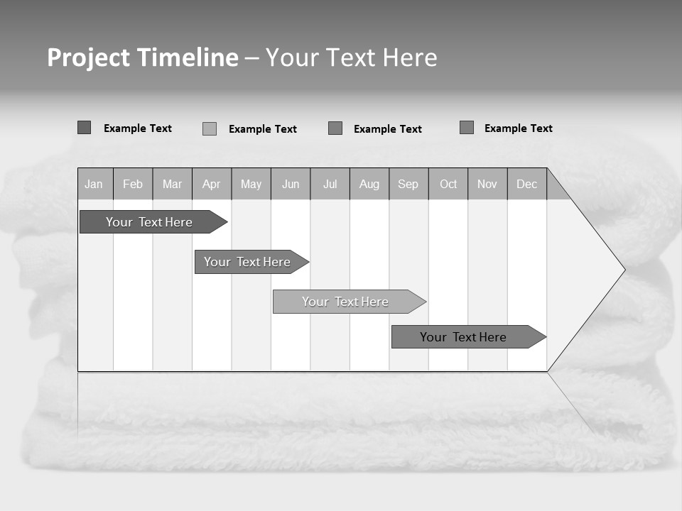 Stack Of White Towels Close-Up PowerPoint Template