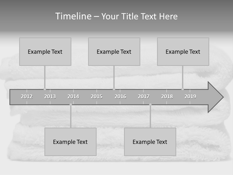 Stack Of White Towels Close-Up PowerPoint Template