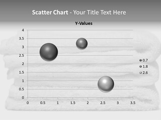 Stack Of White Towels Close-Up PowerPoint Template