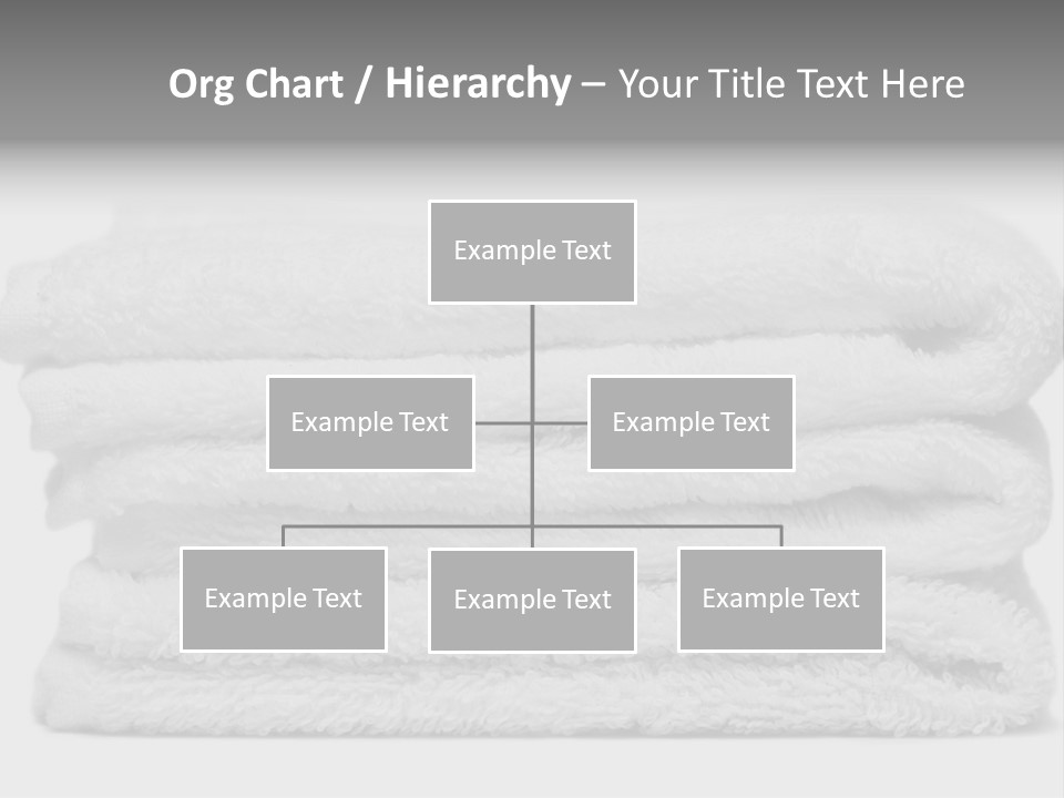 Stack Of White Towels Close-Up PowerPoint Template