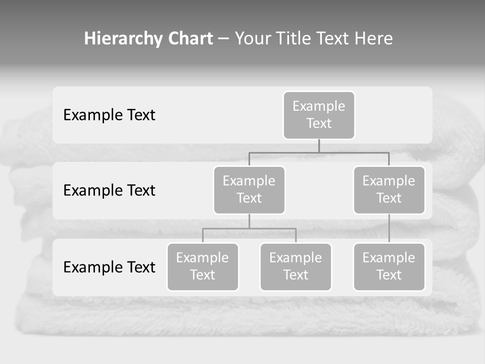 Stack Of White Towels Close-Up PowerPoint Template