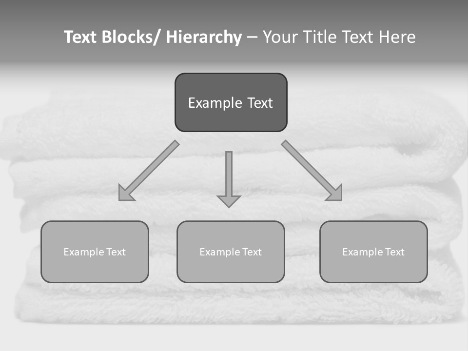 Stack Of White Towels Close-Up PowerPoint Template