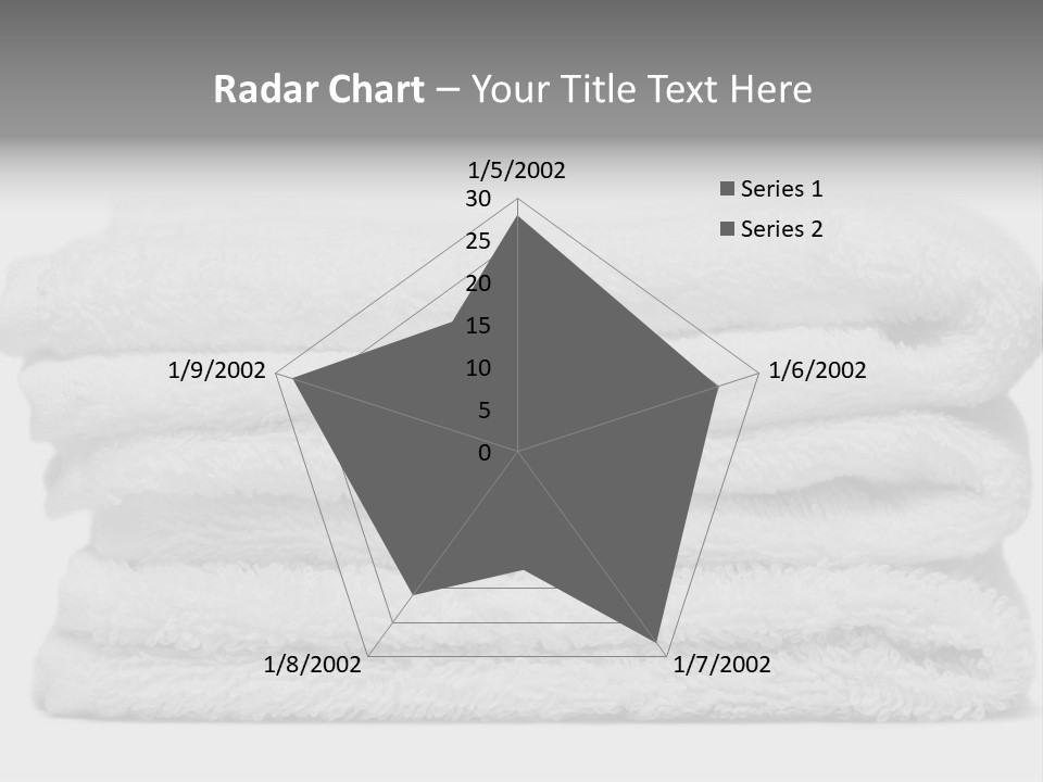 Stack Of White Towels Close-Up PowerPoint Template