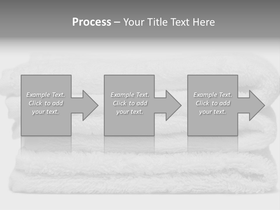 Stack Of White Towels Close-Up PowerPoint Template