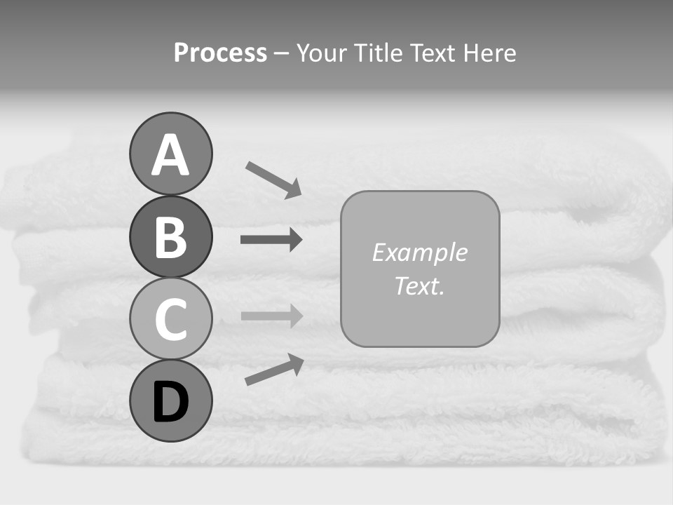 Stack Of White Towels Close-Up PowerPoint Template
