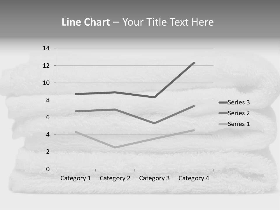 Stack Of White Towels Close-Up PowerPoint Template