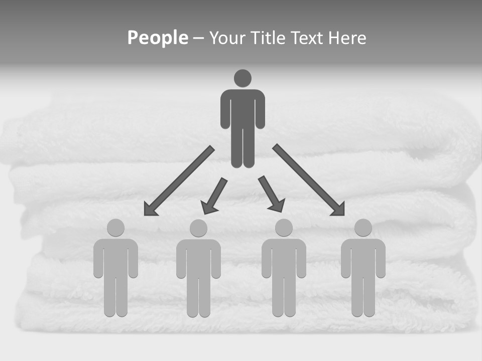 Stack Of White Towels Close-Up PowerPoint Template