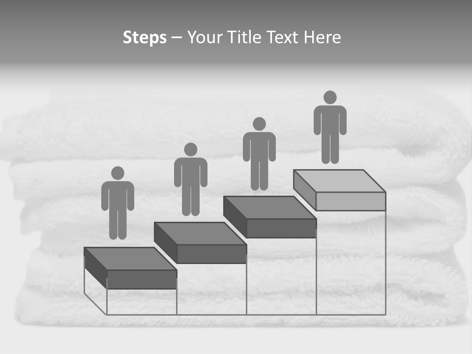 Stack Of White Towels Close-Up PowerPoint Template
