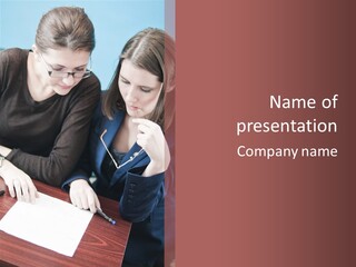 Business Working Team At The Office PowerPoint Template