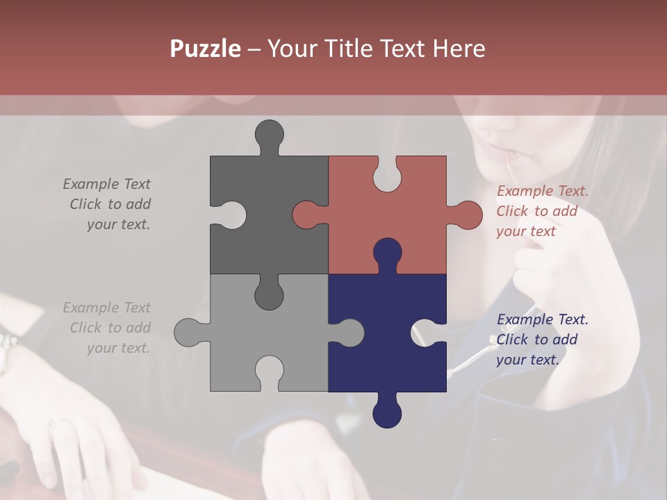 Business Working Team At The Office PowerPoint Template