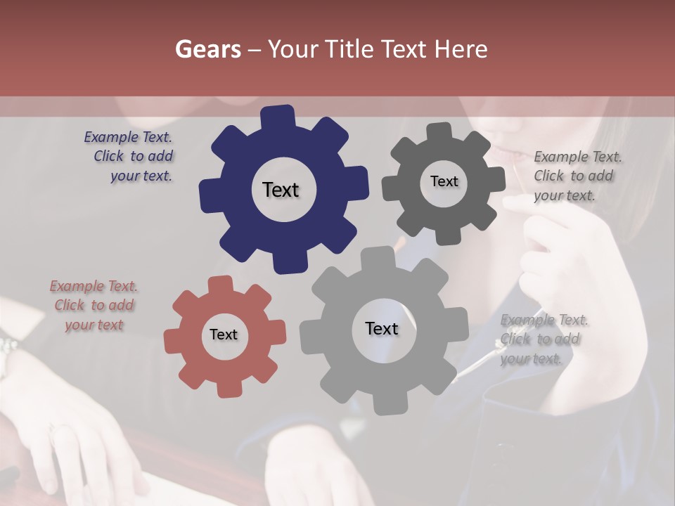 Business Working Team At The Office PowerPoint Template