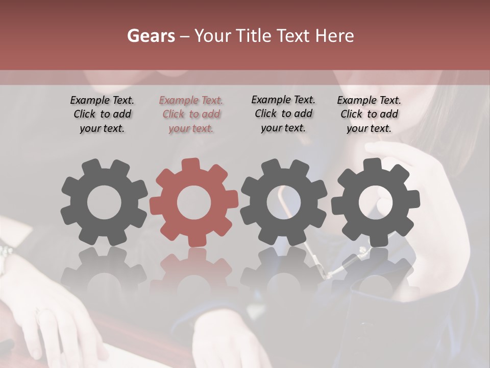 Business Working Team At The Office PowerPoint Template