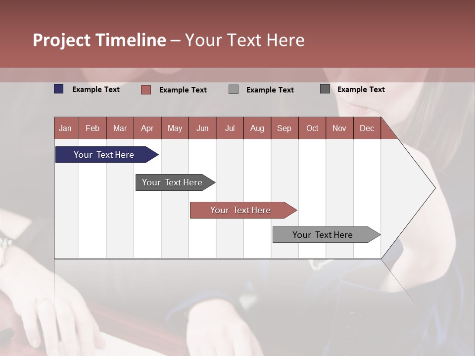 Business Working Team At The Office PowerPoint Template