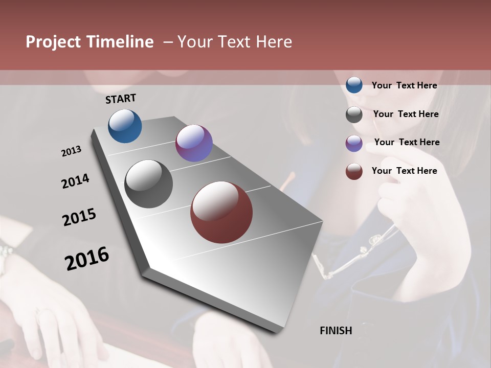 Business Working Team At The Office PowerPoint Template