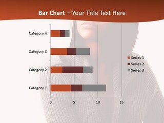Beautiful Young Woman With Stylish Hair Design PowerPoint Template