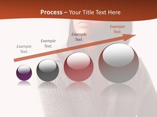 Beautiful Young Woman With Stylish Hair Design PowerPoint Template