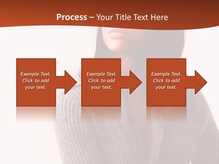 Beautiful Young Woman With Stylish Hair Design PowerPoint Template