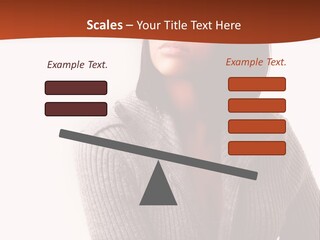 Beautiful Young Woman With Stylish Hair Design PowerPoint Template