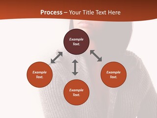 Beautiful Young Woman With Stylish Hair Design PowerPoint Template