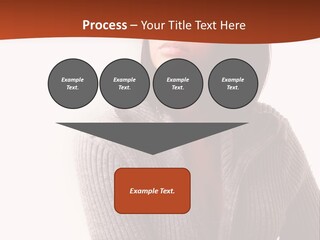 Beautiful Young Woman With Stylish Hair Design PowerPoint Template