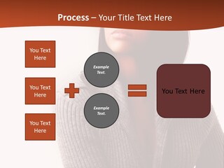 Beautiful Young Woman With Stylish Hair Design PowerPoint Template