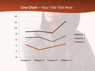 Beautiful Young Woman With Stylish Hair Design PowerPoint Template