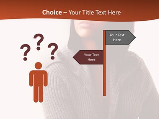 Beautiful Young Woman With Stylish Hair Design PowerPoint Template
