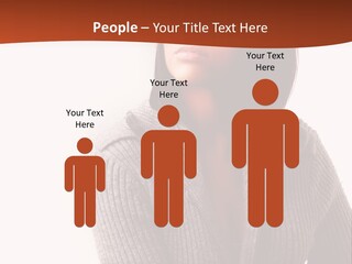Beautiful Young Woman With Stylish Hair Design PowerPoint Template